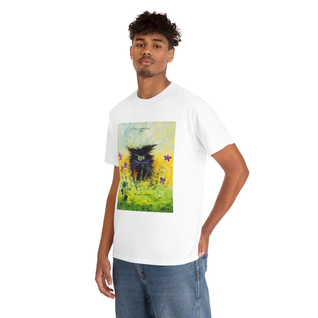 Coffee Black Cranky Cat T-Shirt! Free Shipping