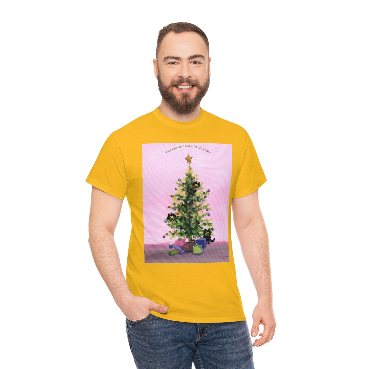 Cranky Cats In Your Christmas Tree - T-Shirt!  Free Shipping