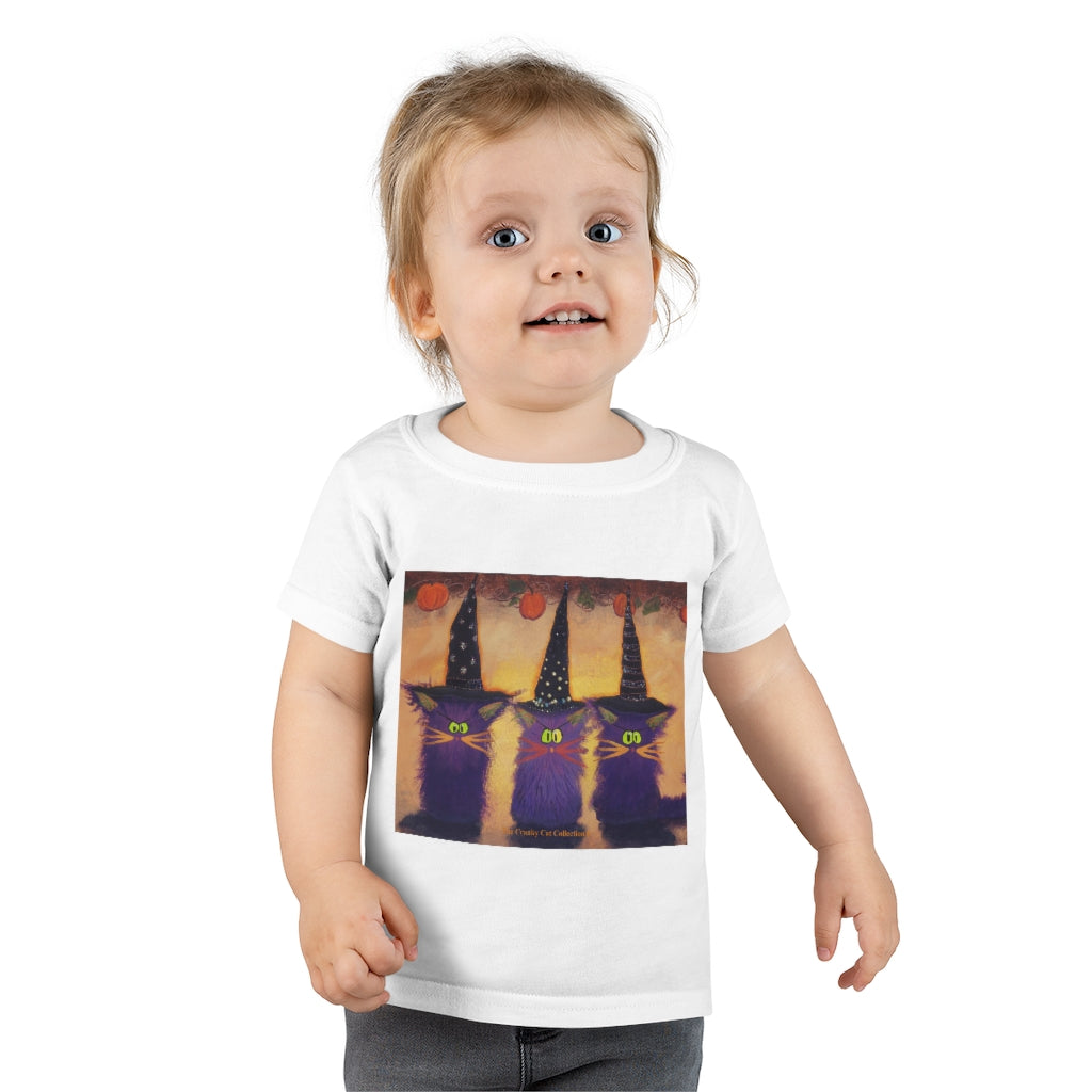 Toddlers' Halloween Witches Cranky Cat T-Shirt! Free Shipping