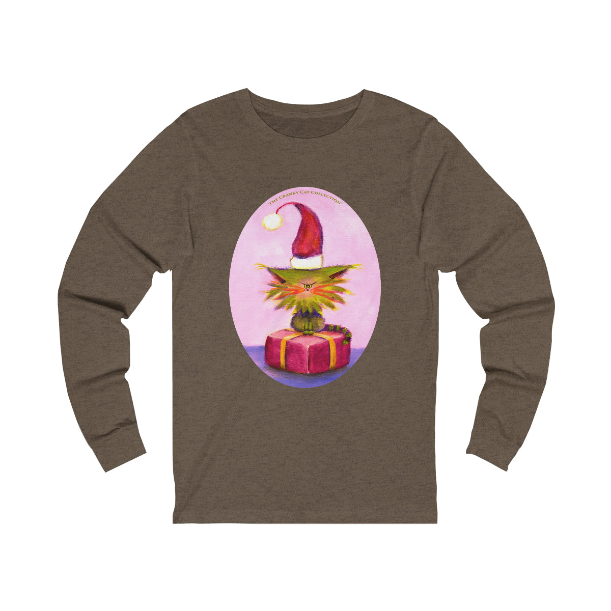 Cranky Cat Christmas Long Sleeve Tee - Free Shipping!