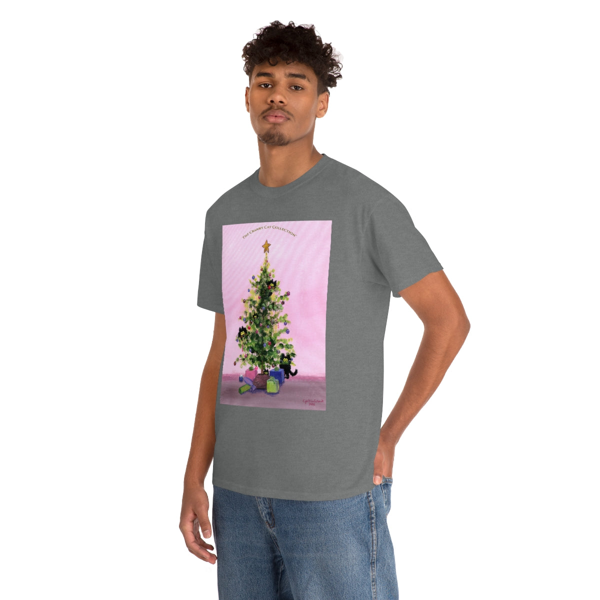 Cranky Cats In Your Christmas Tree - T-Shirt!  Free Shipping