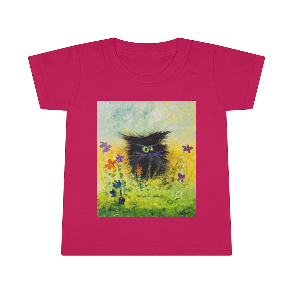 Toddlers' Black Cranky Cat T-Shirt! Free Shipping