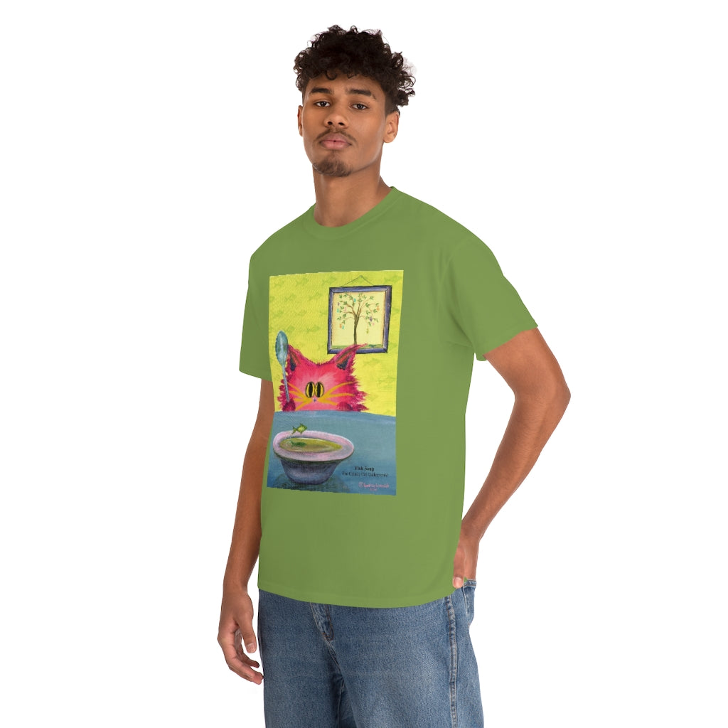 Fish Soup Kitty - Cranky Cat T-Shirt! Free Shipping