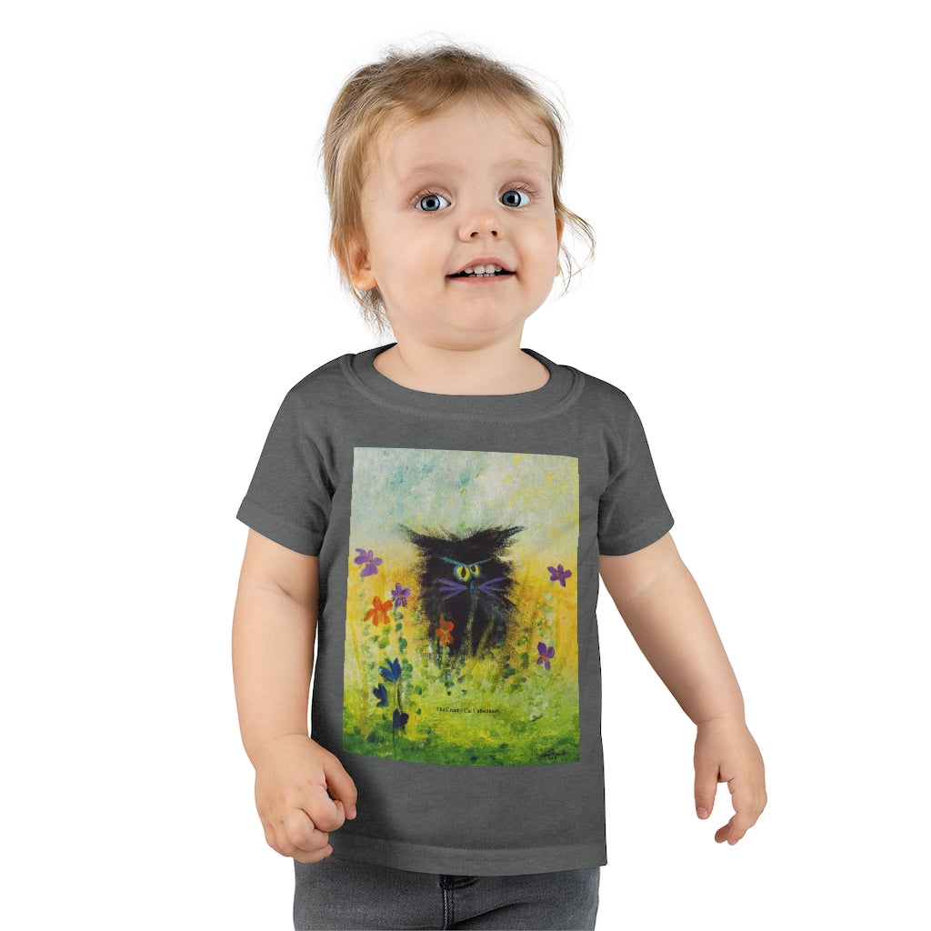 Toddlers' Black Cranky Cat T-Shirt! Free Shipping