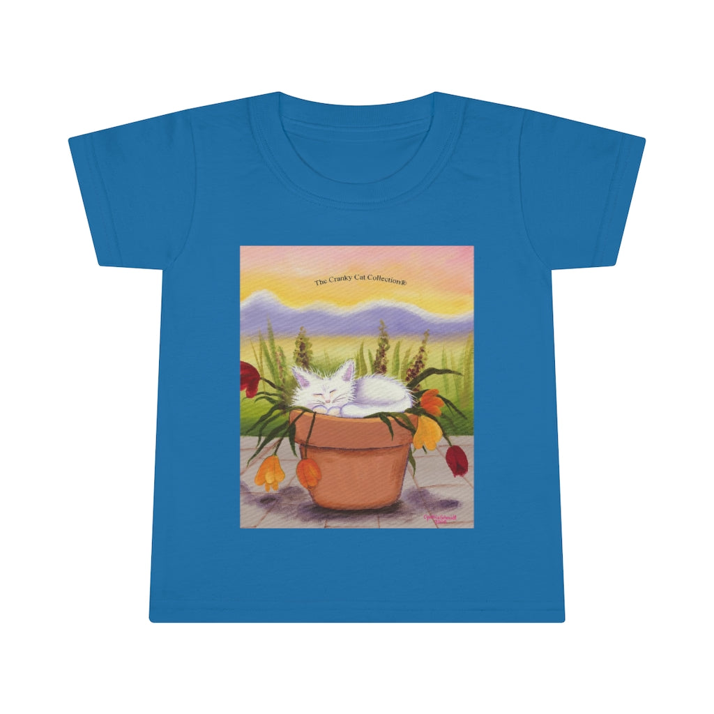 Toddlers' Flowerpot Kitty Cranky Cat T-Shirt! Free Shipping