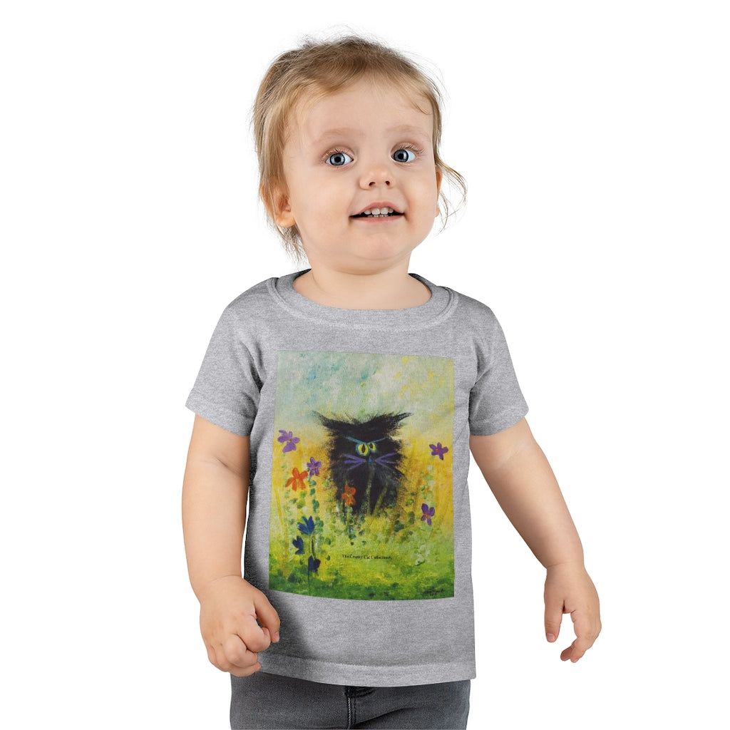 Toddlers' Black Cranky Cat T-Shirt! Free Shipping