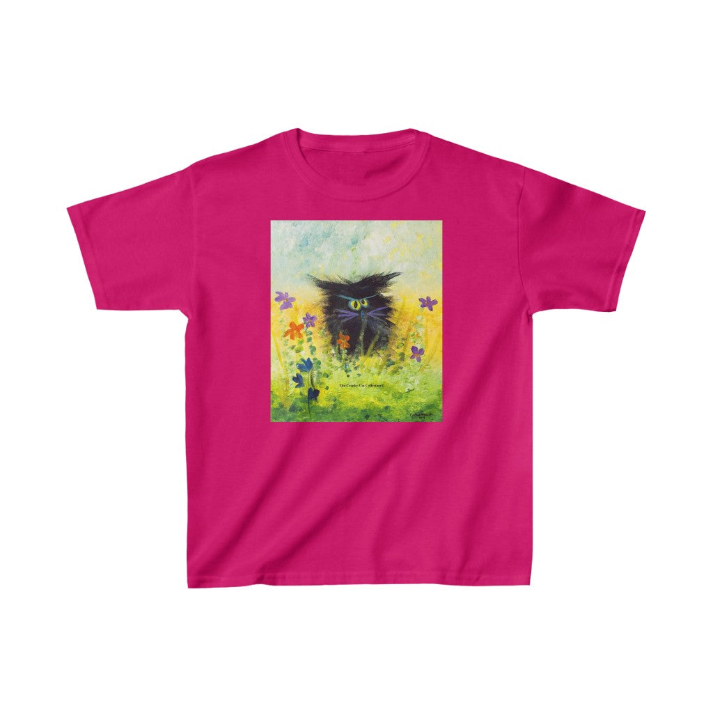 Kids' Black Cranky Cat T-Shirt! Free Shipping