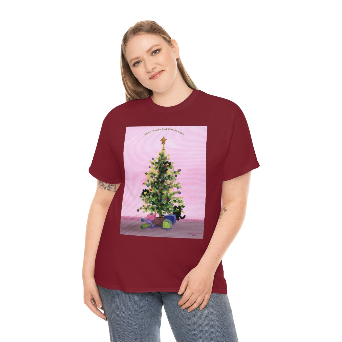 Cranky Cats In Your Christmas Tree - T-Shirt!  Free Shipping