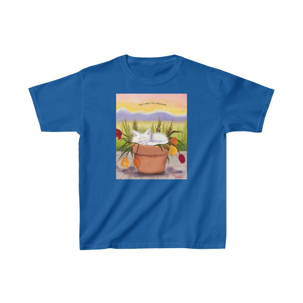 Kids' Flowerpot Kitty Cranky Cat T-Shirt! Free Shipping