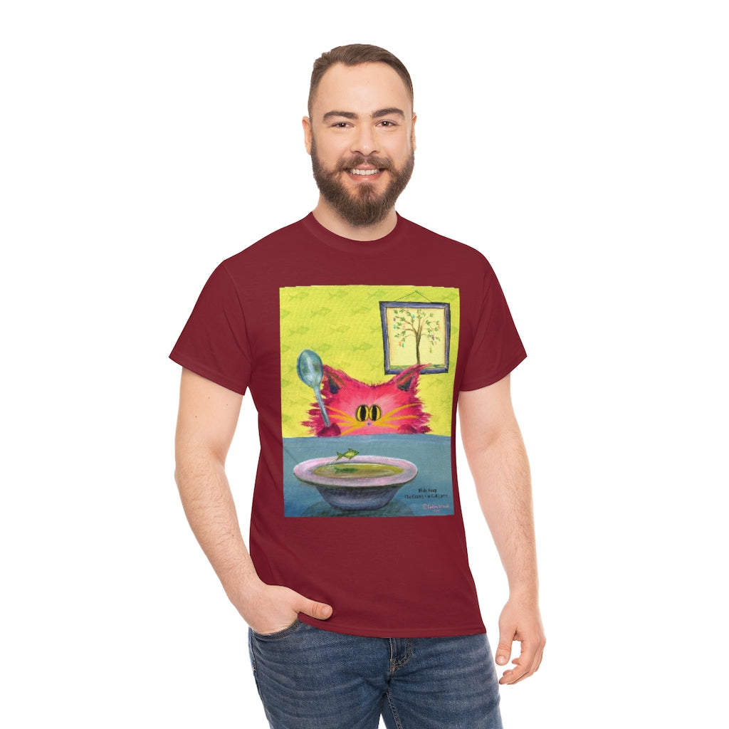 Fish Soup Kitty - Cranky Cat T-Shirt! Free Shipping