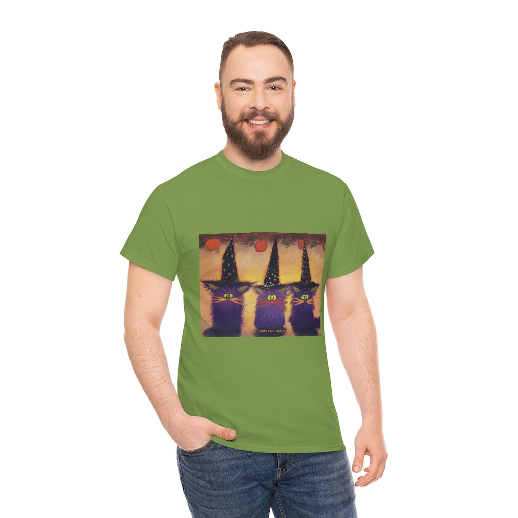 Halloween Witches - Cranky Cat T-Shirt! Free Shipping