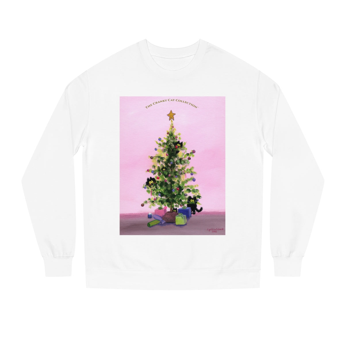 Cranky Cat Christmas Sweatshirt - Free Shipping!