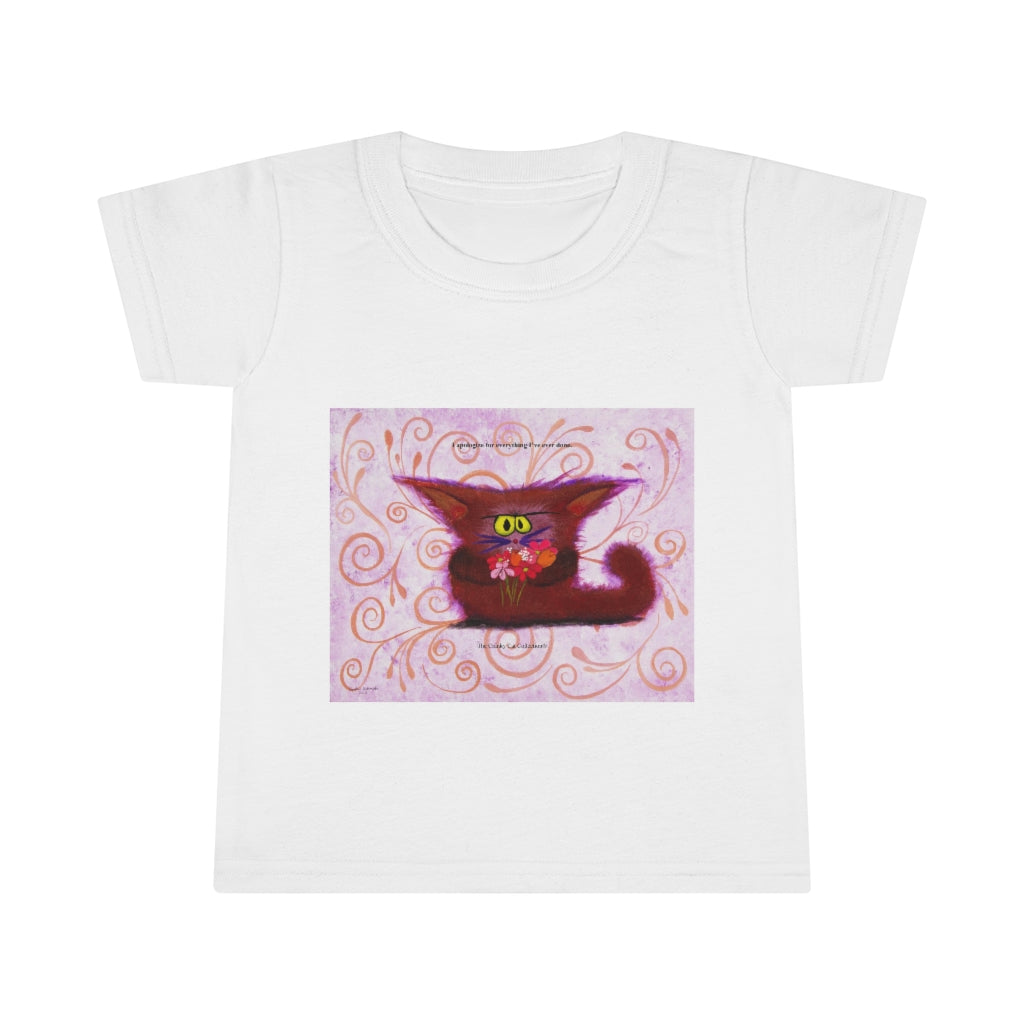 Toddlers' Apologetic Kitty Cranky Cat T-Shirt! Free Shipping