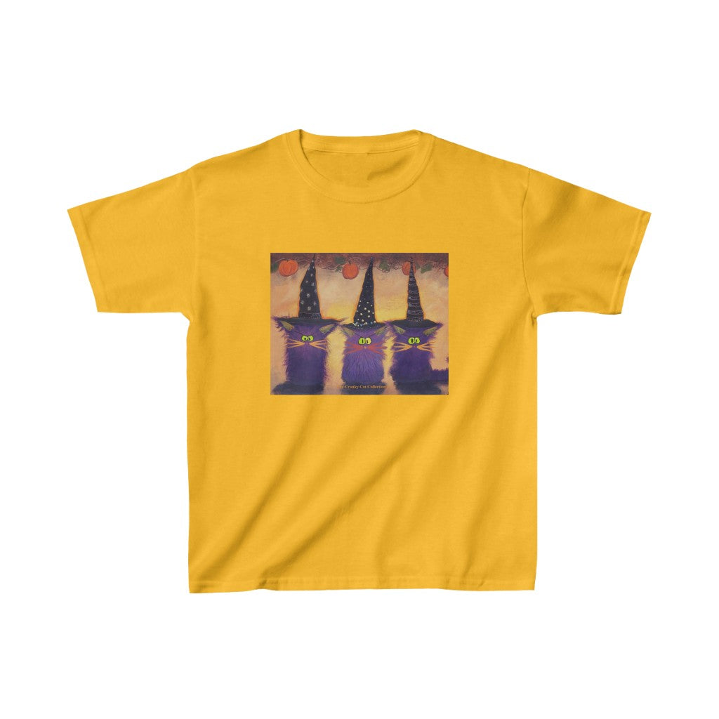 Kids' Halloween Witches Cranky Cat T-Shirt! Free Shipping