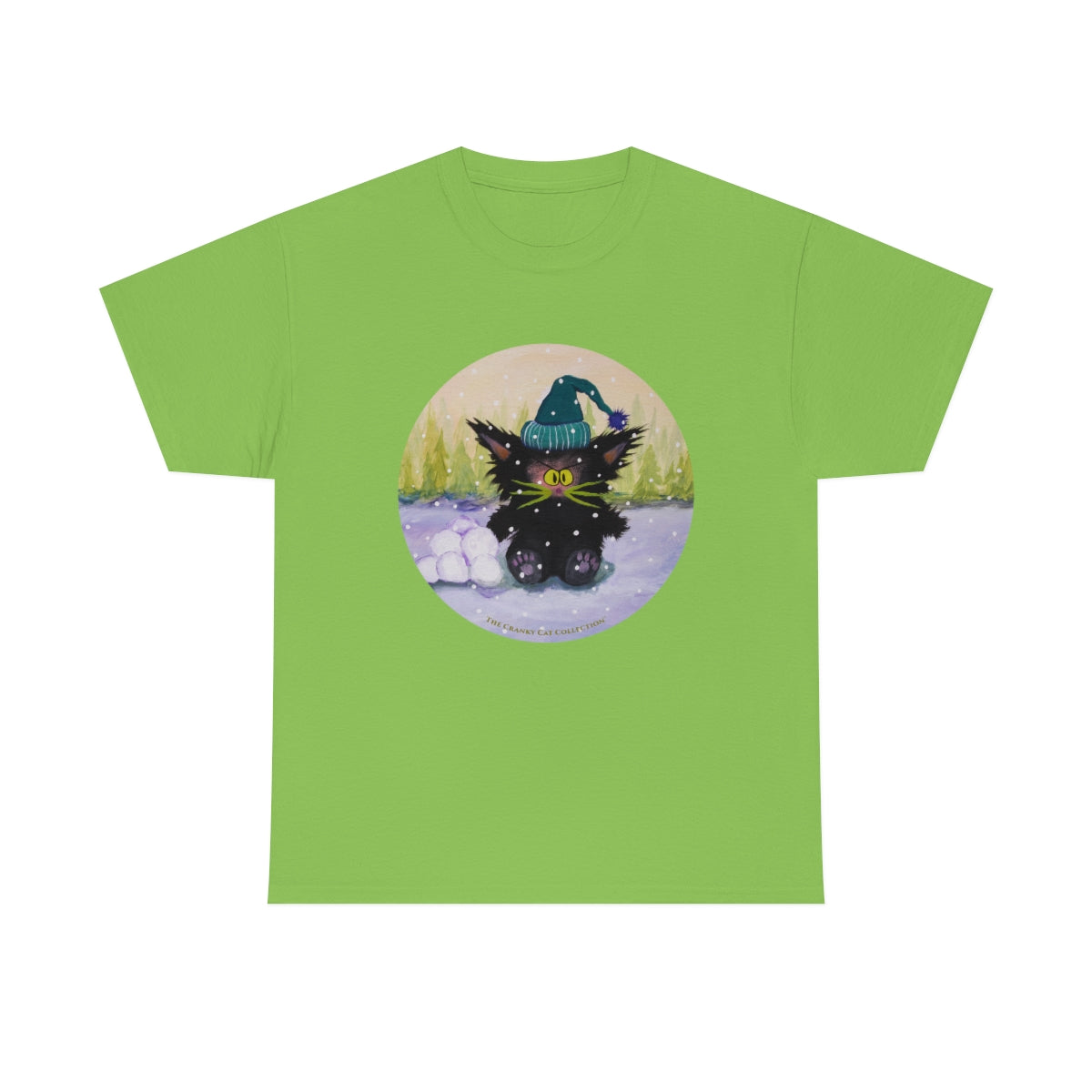 Cranky Cat WInter-Themed T-Shirt - Free Shipping!