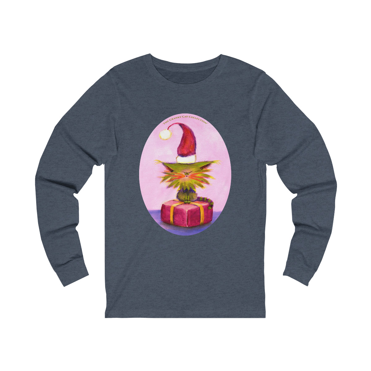 Cranky Cat Christmas Long Sleeve Tee - Free Shipping!
