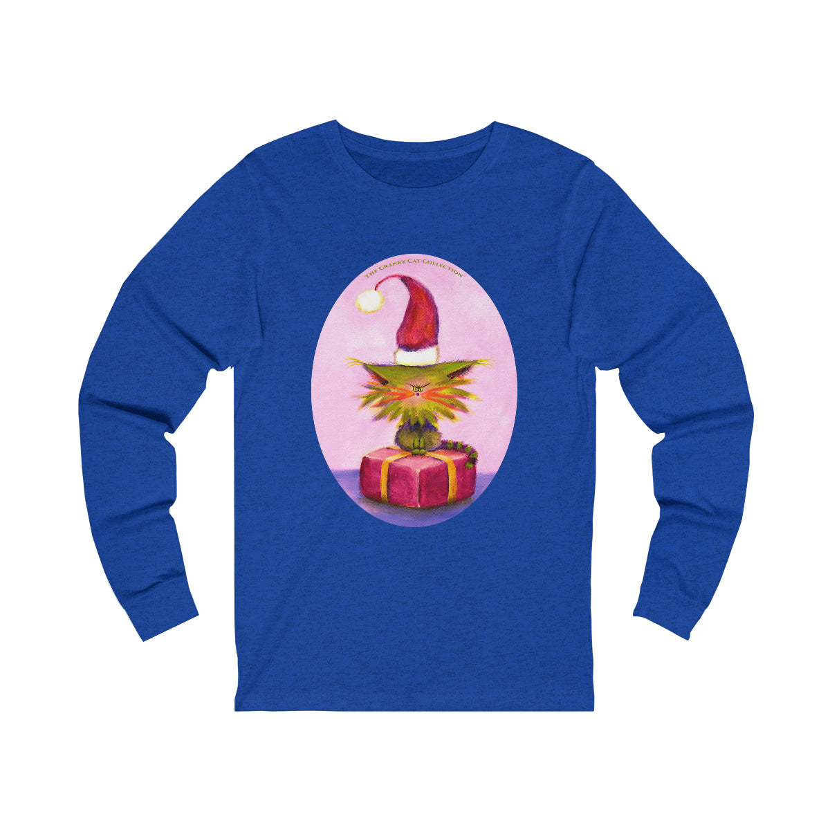 Cranky Cat Christmas Long Sleeve Tee - Free Shipping!
