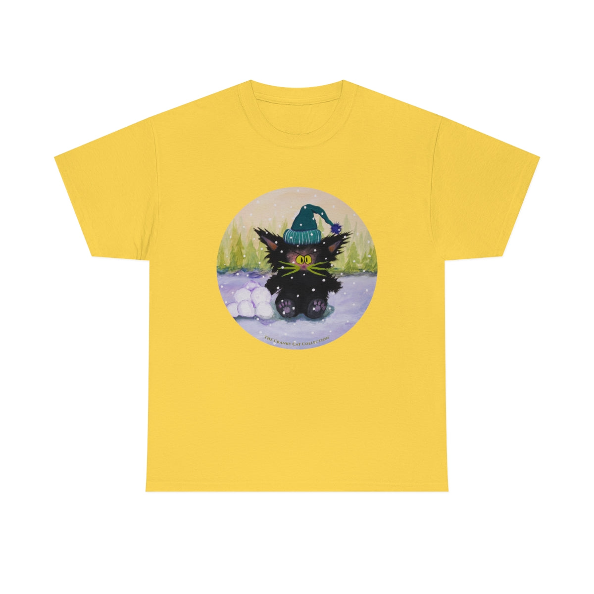 Cranky Cat WInter-Themed T-Shirt - Free Shipping!