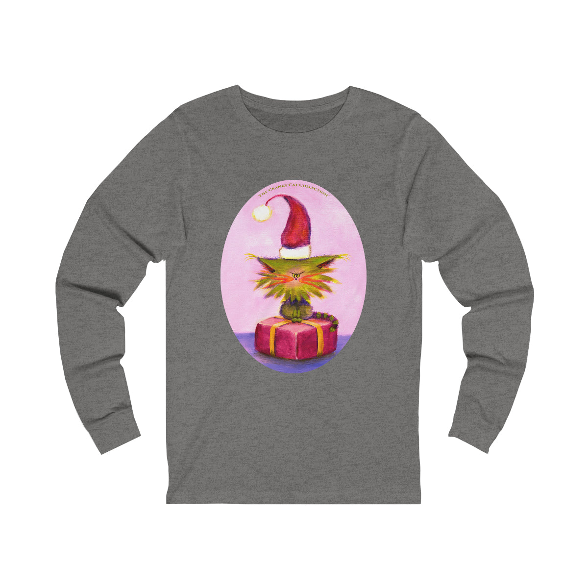 Cranky Cat Christmas Long Sleeve Tee - Free Shipping!