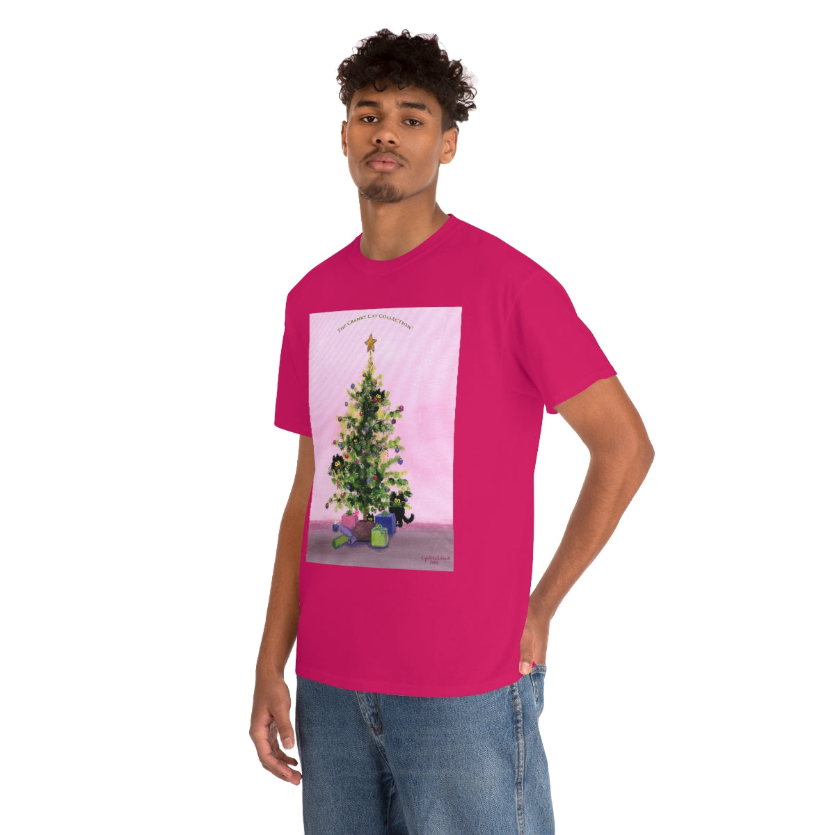 Cranky Cats In Your Christmas Tree - T-Shirt!  Free Shipping