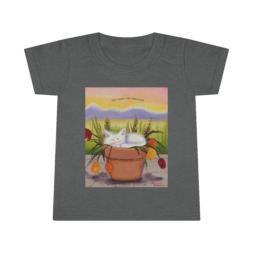 Toddlers' Flowerpot Kitty Cranky Cat T-Shirt! Free Shipping