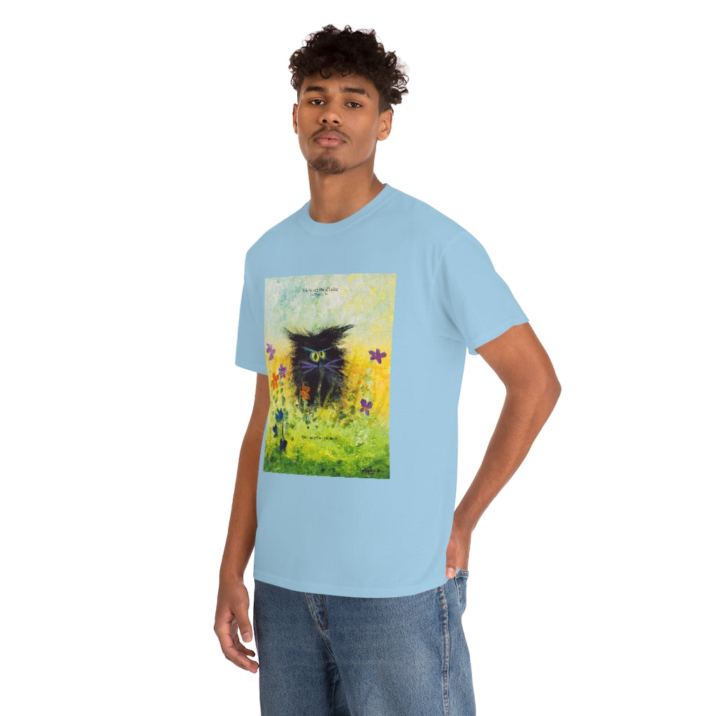 Coffee Black Cranky Cat T-Shirt! Free Shipping