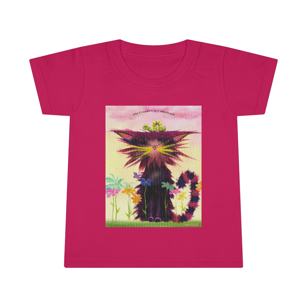 Toddlers' Cranky Cat with Inchworm T-Shirt! Free Shipping