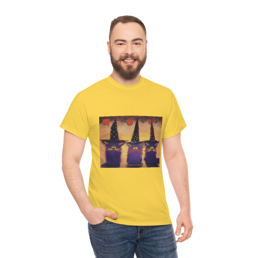 Halloween Witches - Cranky Cat T-Shirt! Free Shipping