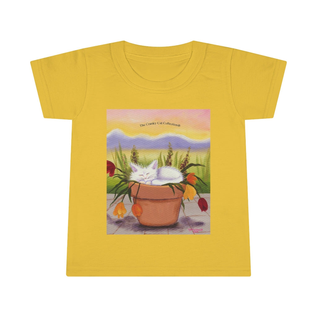 Toddlers' Flowerpot Kitty Cranky Cat T-Shirt! Free Shipping