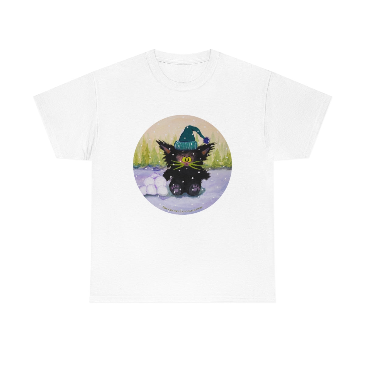 Cranky Cat WInter-Themed T-Shirt -  Free Shipping!