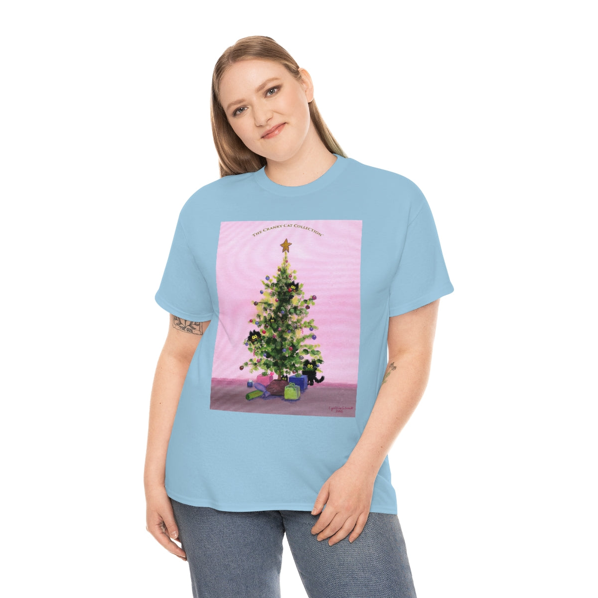 Cranky Cats In Your Christmas Tree - T-Shirt! Free Shipping