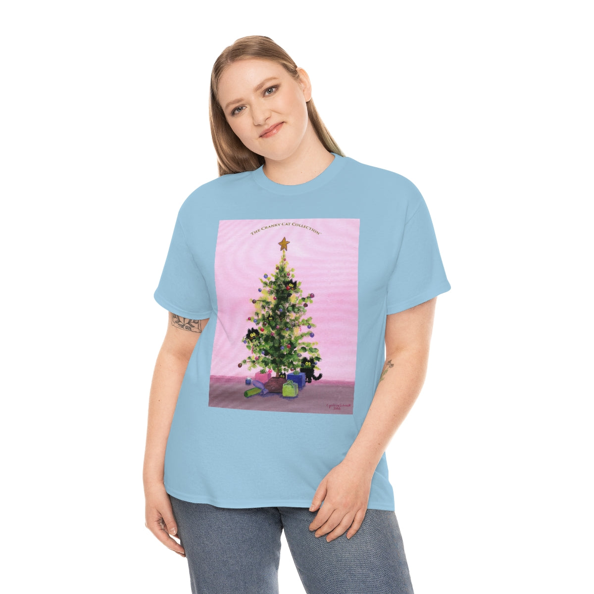 Cranky Cats In Your Christmas Tree - T-Shirt!  Free Shipping