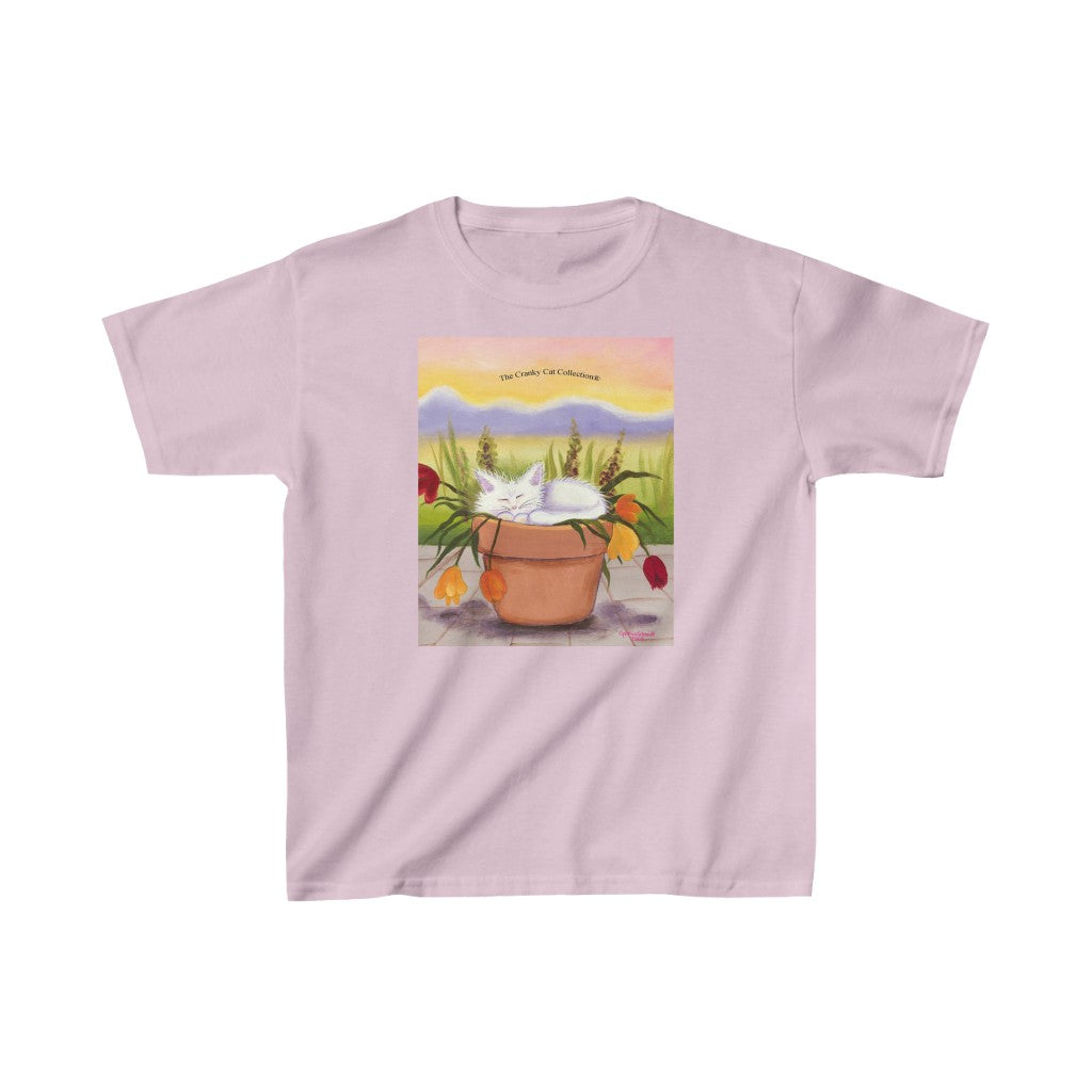 Kids' Flowerpot Kitty Cranky Cat T-Shirt! Free Shipping