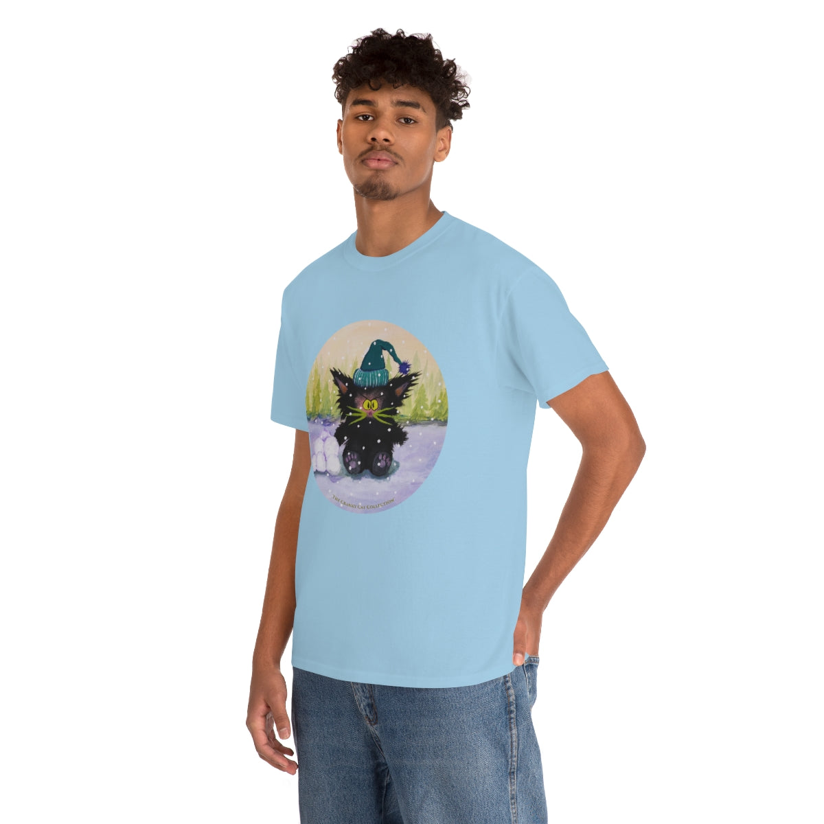 Cranky Cat WInter-Themed T-Shirt - Free Shipping!