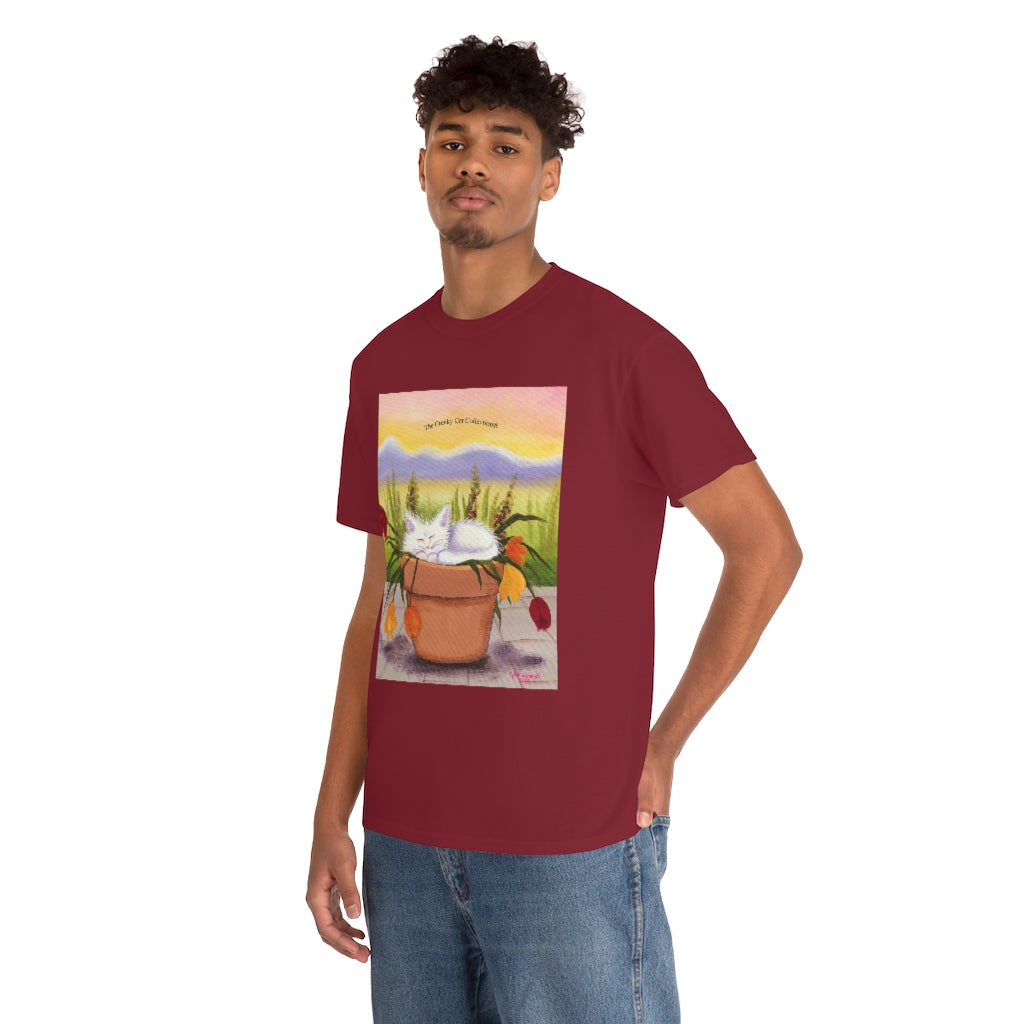 Flowerpot Kitty Cranky Cat T-Shirt! Free Shipping