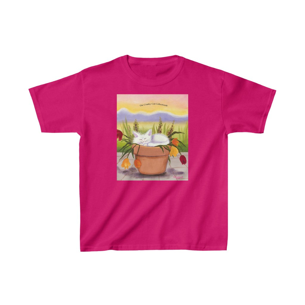 Kids' Flowerpot Kitty Cranky Cat T-Shirt! Free Shipping