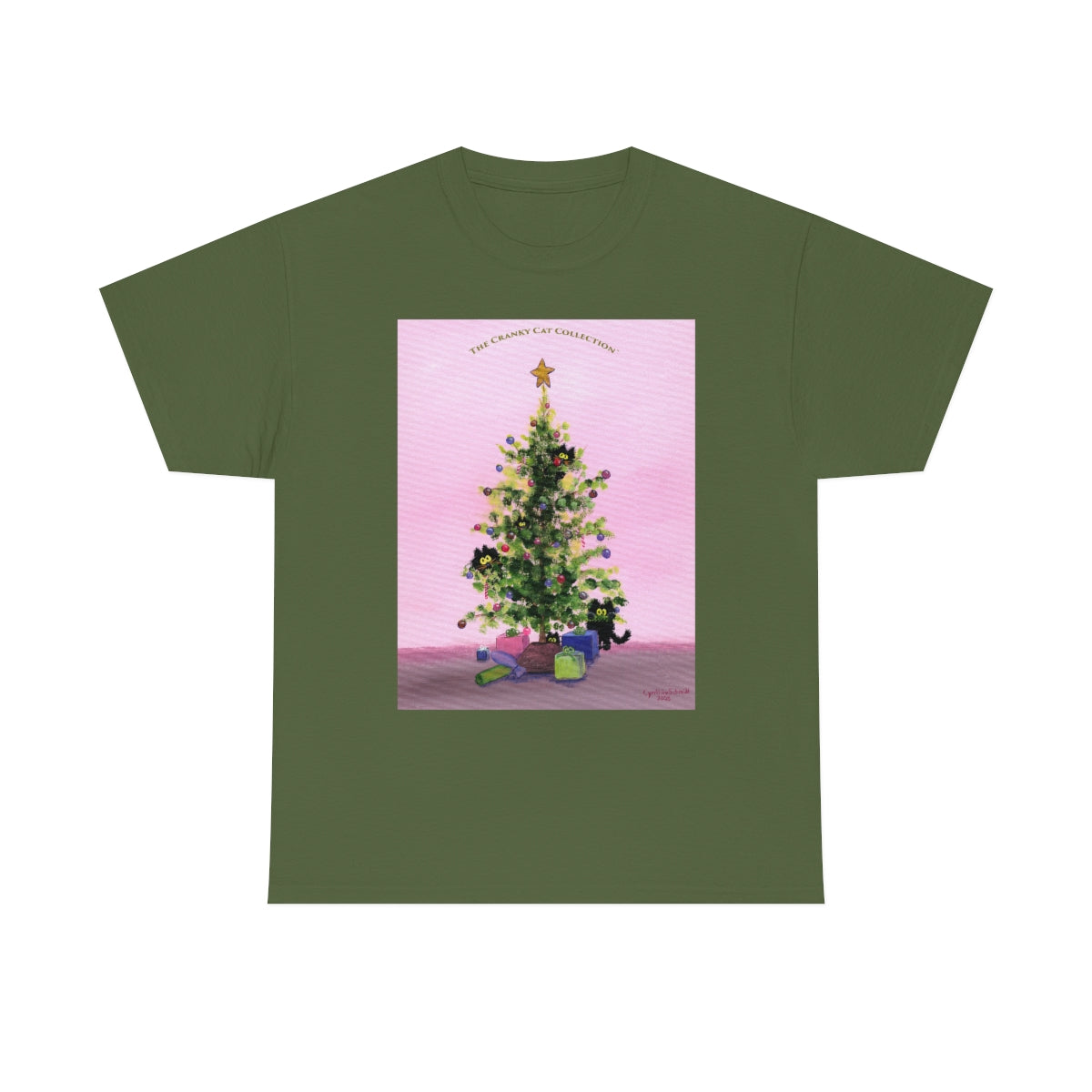 Cranky Cats In Your Christmas Tree - T-Shirt! Free Shipping