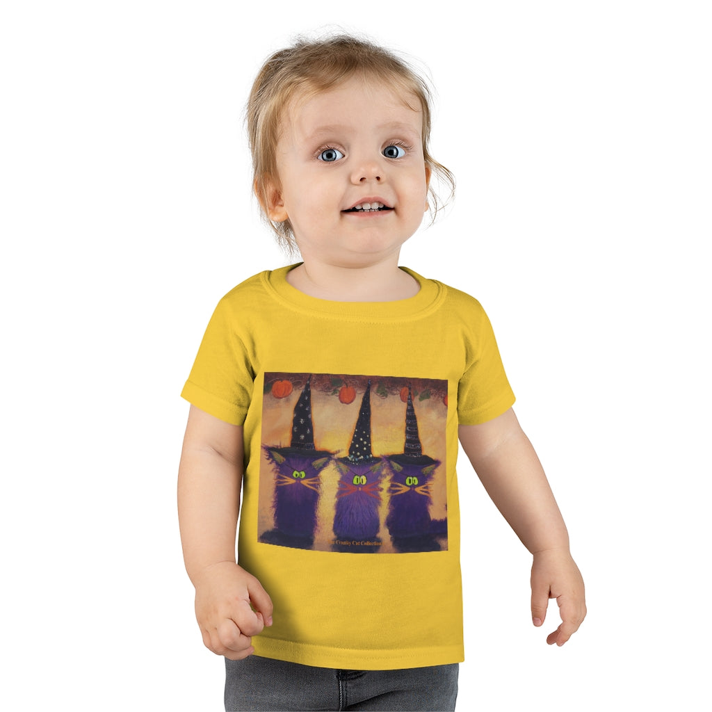 Toddlers' Halloween Witches Cranky Cat T-Shirt! Free Shipping