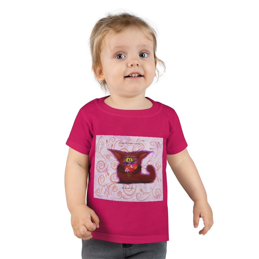 Toddlers' Apologetic Kitty Cranky Cat T-Shirt! Free Shipping