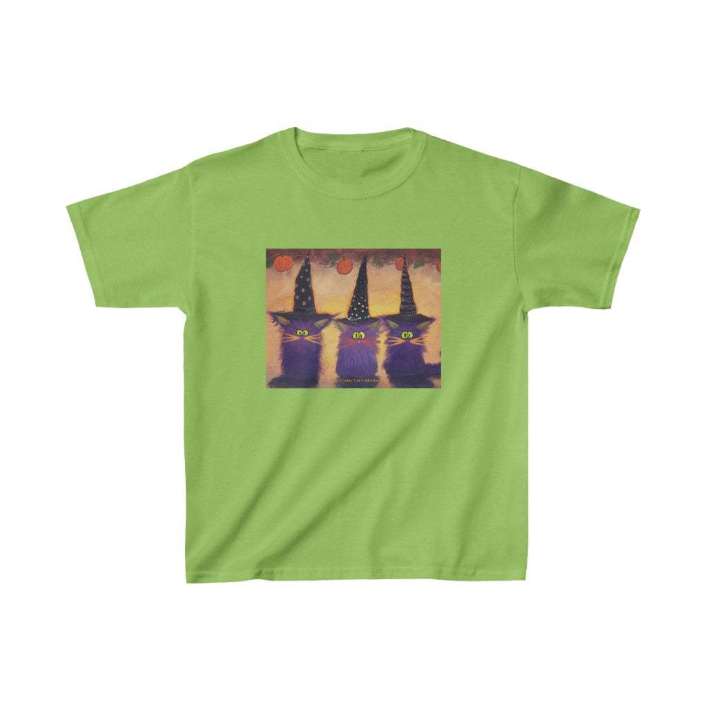 Kids' Halloween Witches Cranky Cat T-Shirt! Free Shipping
