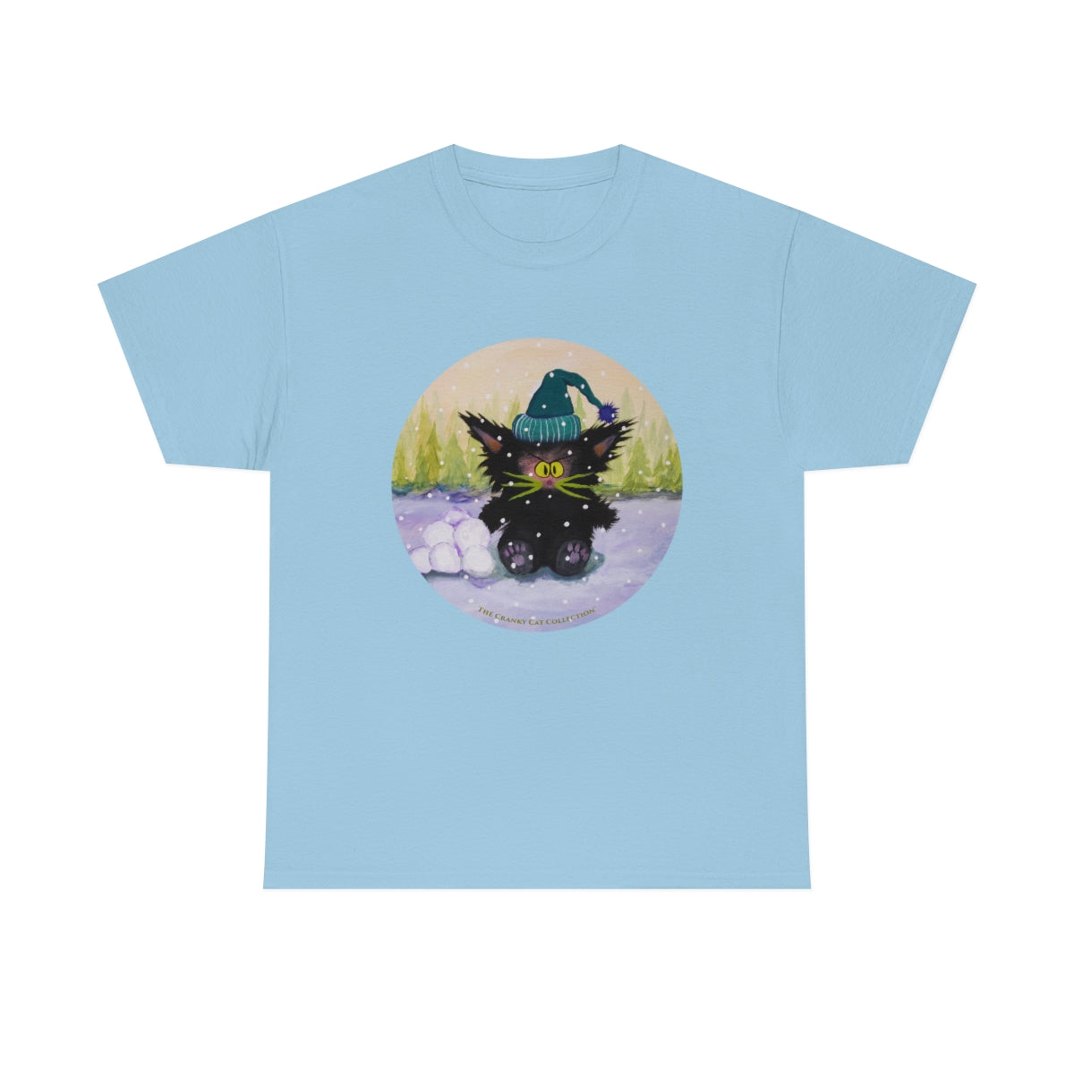 Cranky Cat WInter-Themed T-Shirt -  Free Shipping!