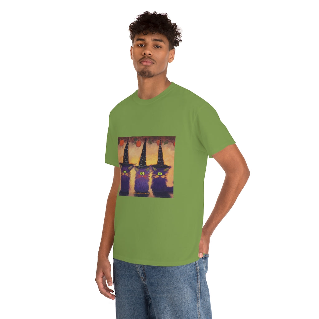 Halloween Witches - Cranky Cat T-Shirt! Free Shipping