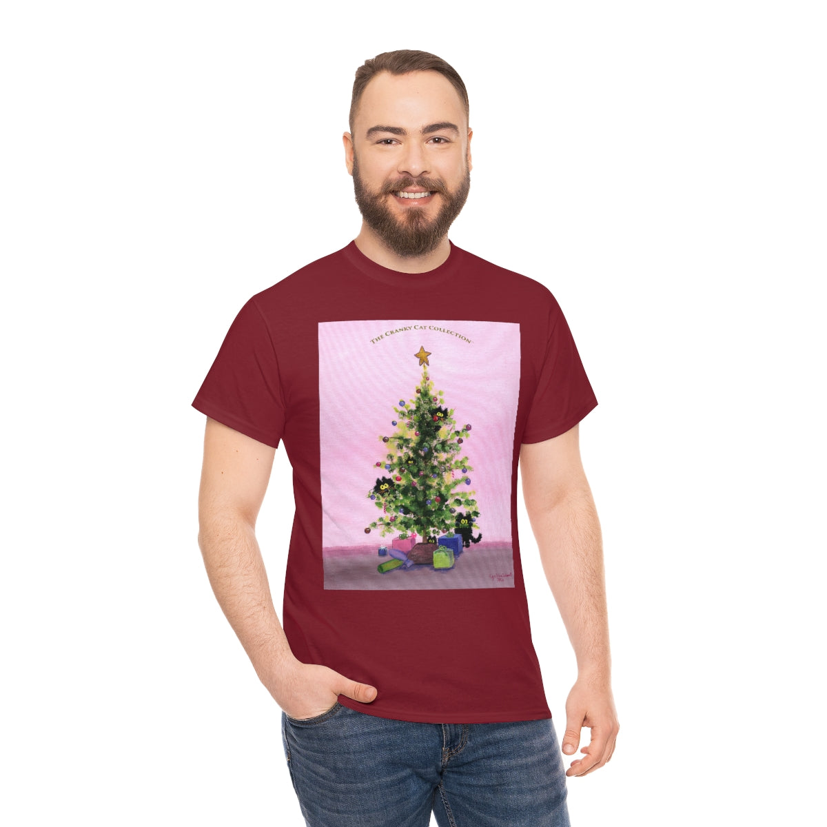 Cranky Cats In Your Christmas Tree - T-Shirt! Free Shipping