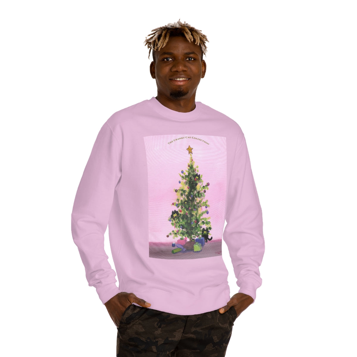 Cranky Cat Christmas Sweatshirt - Free Shipping!