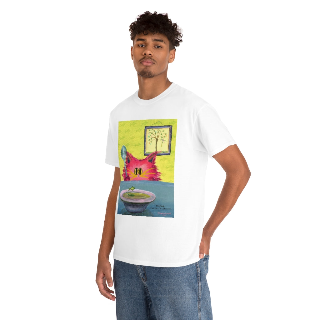 Fish Soup Kitty - Cranky Cat T-Shirt! Free Shipping