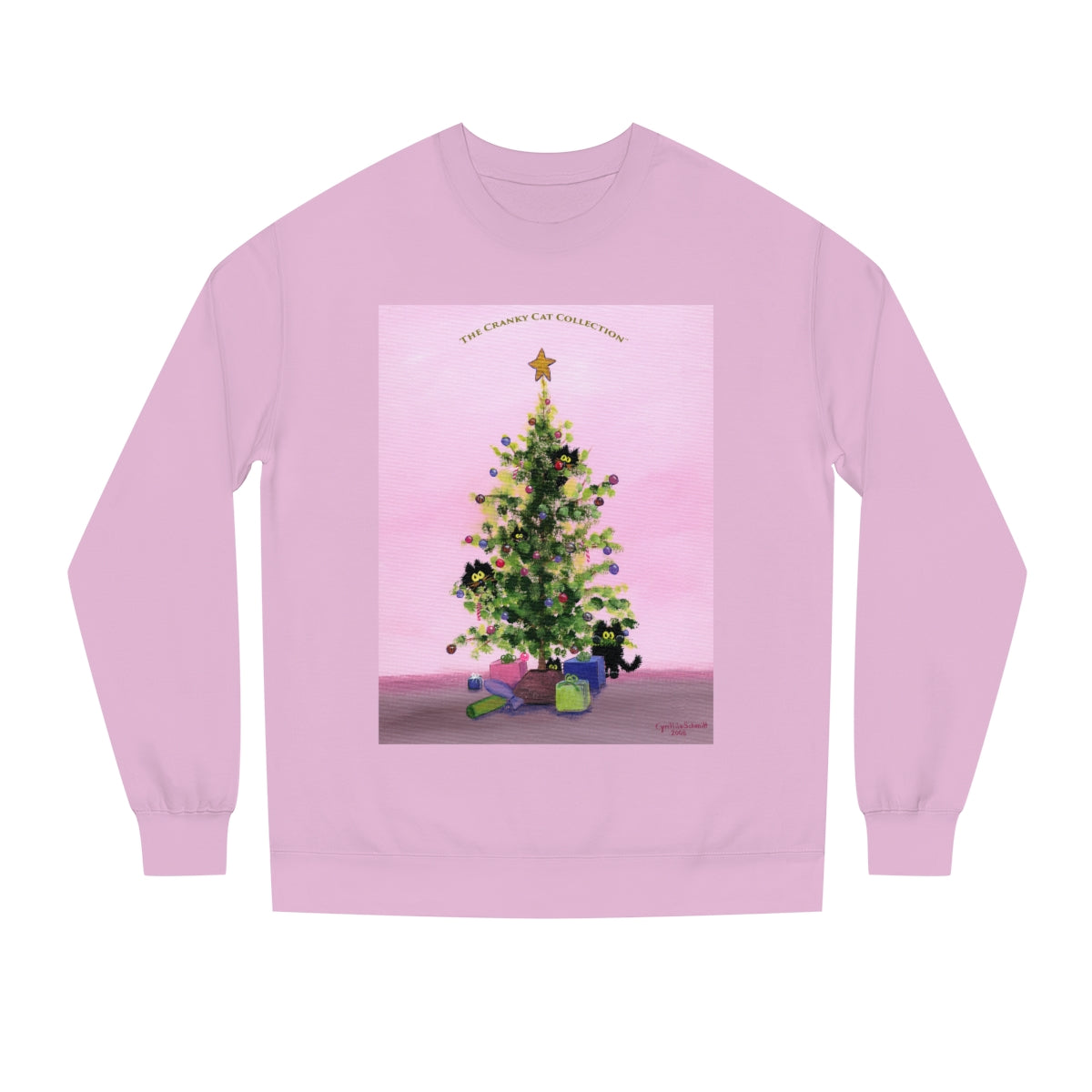Cranky Cat Christmas Sweatshirt - Free Shipping!