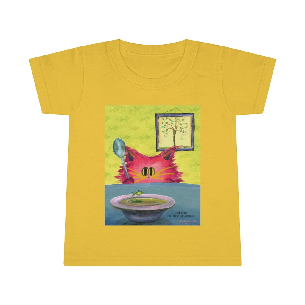 Toddler Sizes - Fish Soup Cranky Cat T-Shirt! Free Shipping