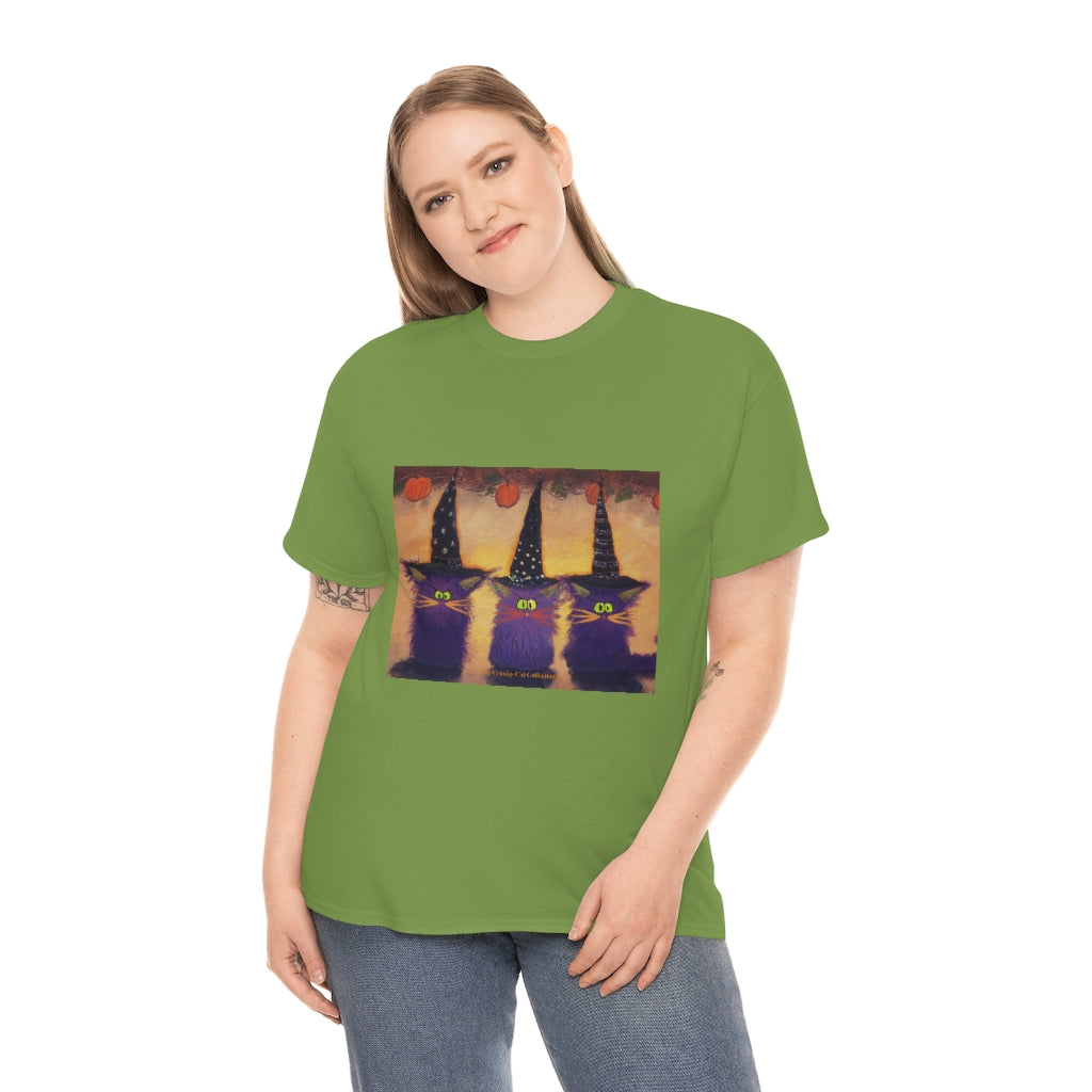 Halloween Witches - Cranky Cat T-Shirt! Free Shipping