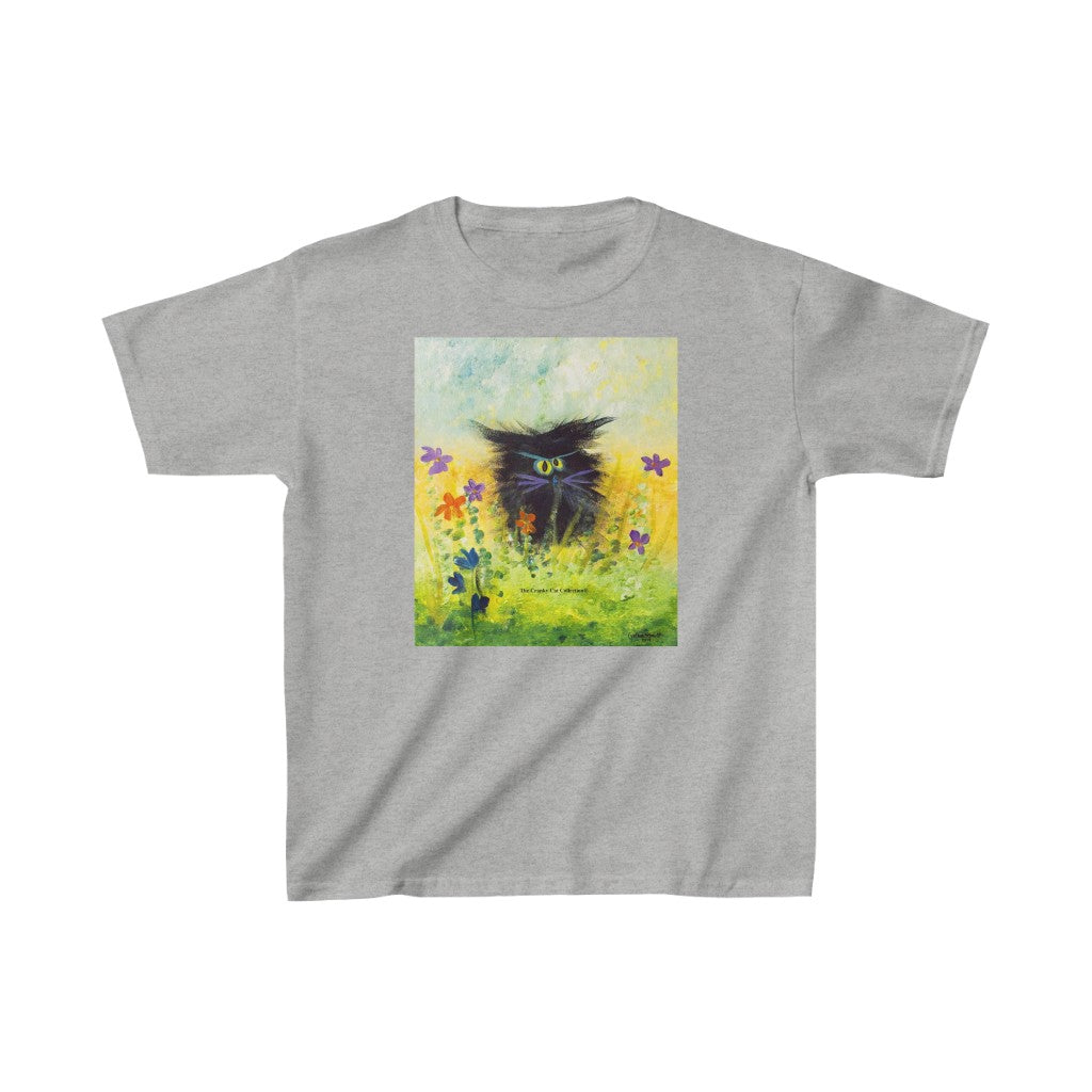 Kids' Black Cranky Cat T-Shirt! Free Shipping