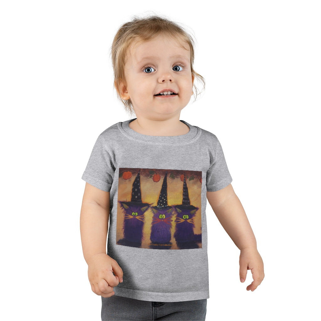 Toddlers' Halloween Witches Cranky Cat T-Shirt! Free Shipping